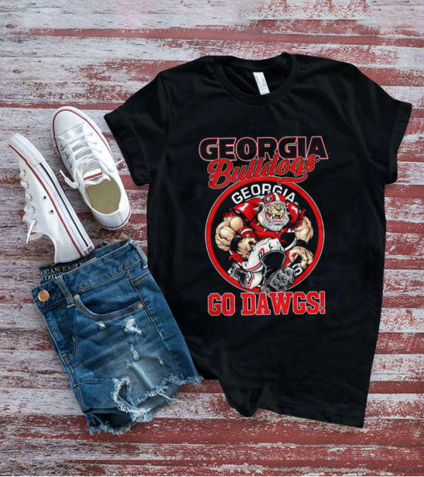 Georgia Bulldogs Go Dawgs Bulldog Mascot Georgia Football T-Shirt