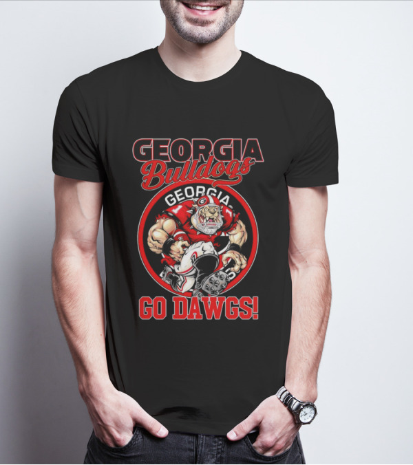 Georgia Bulldogs Go Dawgs Bulldog Mascot Georgia Football T-Shirt