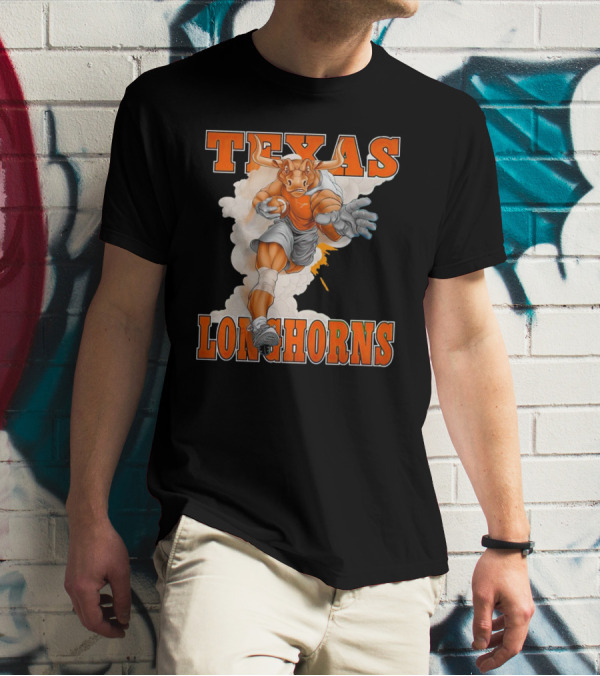 Texas Longhorns Mascot Charging Forward T-Shirt