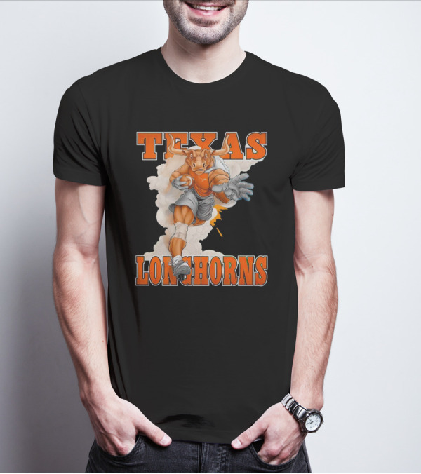 Texas Longhorns Mascot Charging Forward T-Shirt