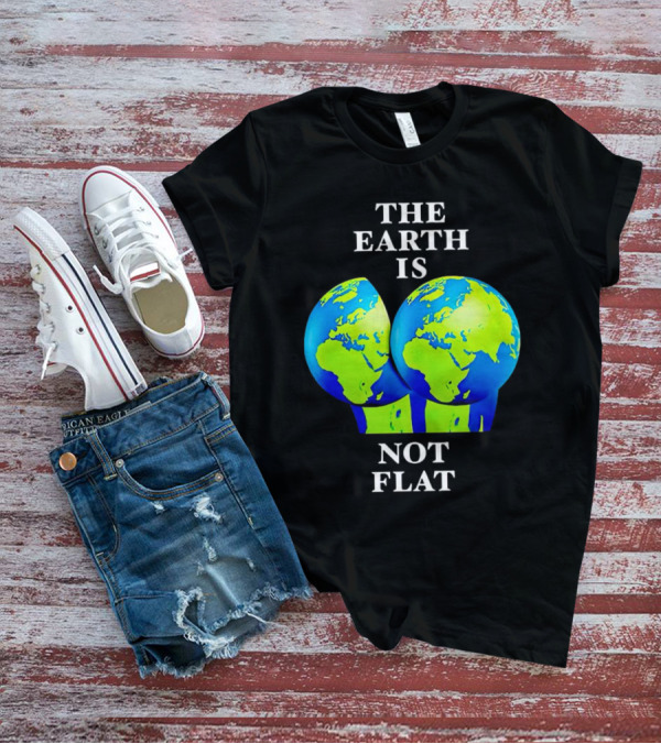 The Earth Is Not Flat Double Globe Visual T-Shirt