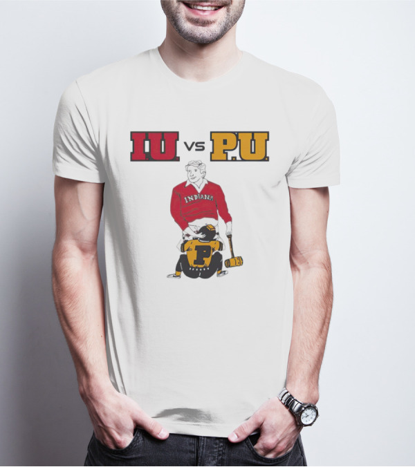 IU Vs PU Indiana Adults Joke Rivalry T-Shirt
