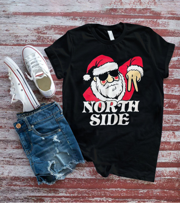 Santa Claus North Side Christmas Holiday T-Shirt