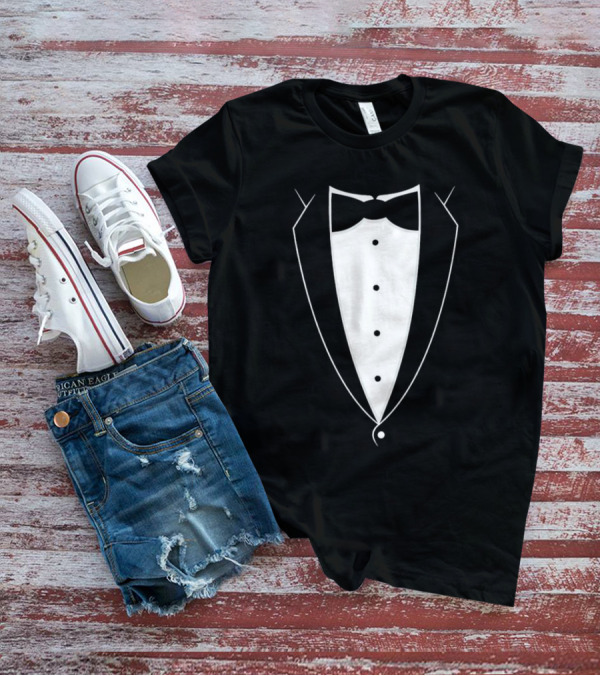 Bow Tie Tuxedo Suit Formal Attire T-Shirt