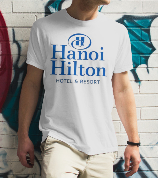 Hanoi Hilton Hotel And Resort Logo Emblem T-Shirt