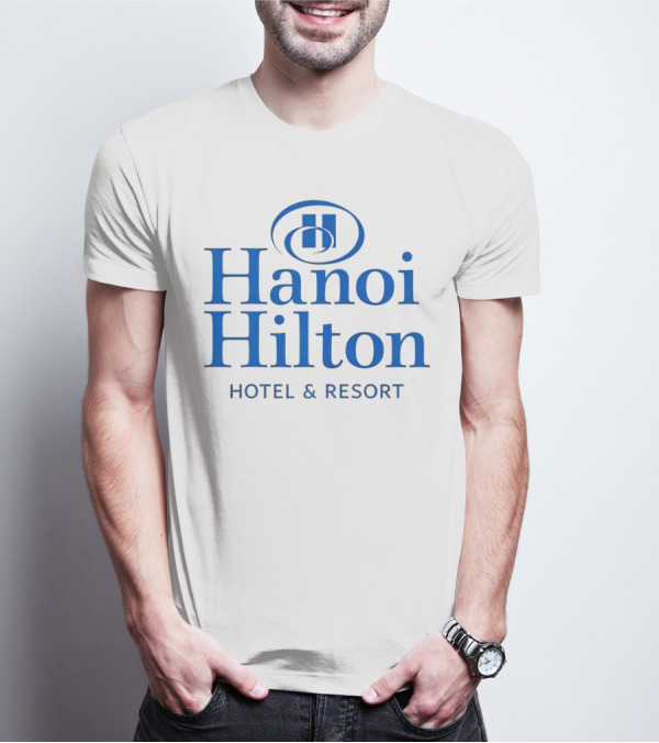 Hanoi Hilton Hotel And Resort Logo Emblem T-Shirt