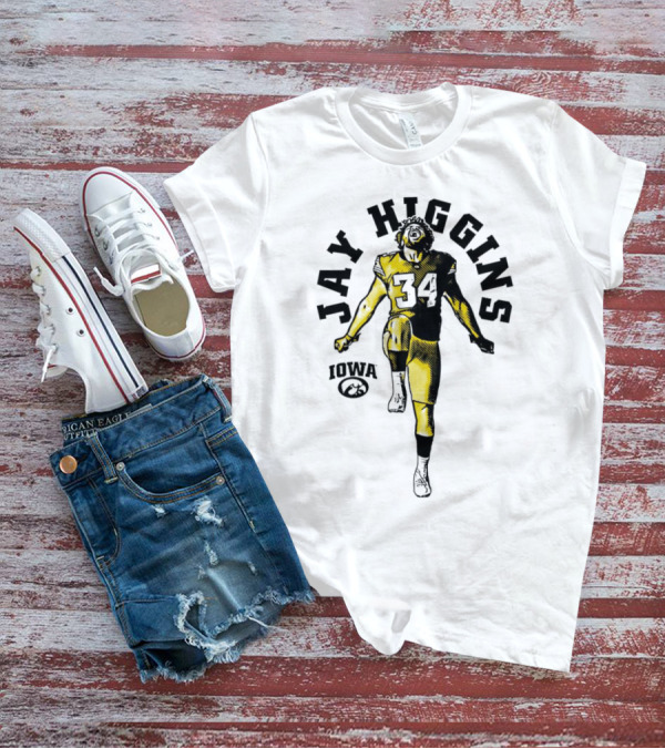 Jay Higgins Iowa Hawkeyes Football 34 Player T-Shirt