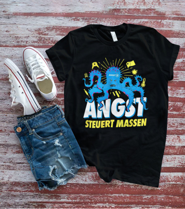 Angst Steuert Massen Octopus With Symbols And Expressions T-Shirt