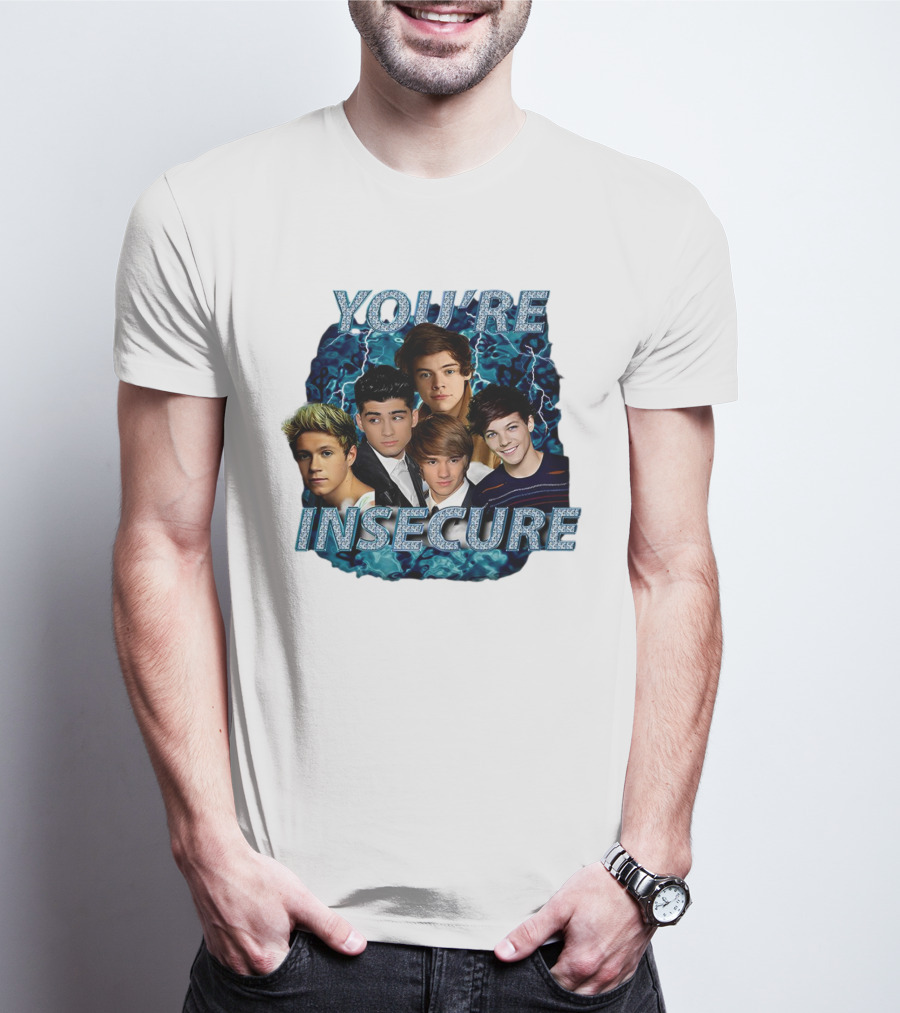 One Direction You're Insecure Lightning Band Members Collage T-Shirt