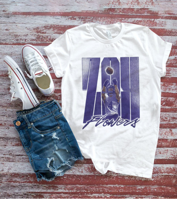 Zay Flowers Baltimore Ravens Football Vintage Catch T-Shirt