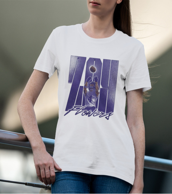 Zay Flowers Baltimore Ravens Football Vintage Catch T-Shirt