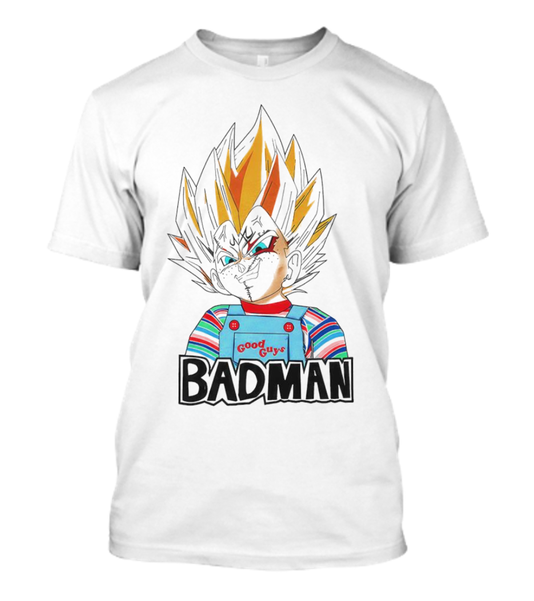 Badman Vegeta Chucky Good Guys Overalls T-Shirt