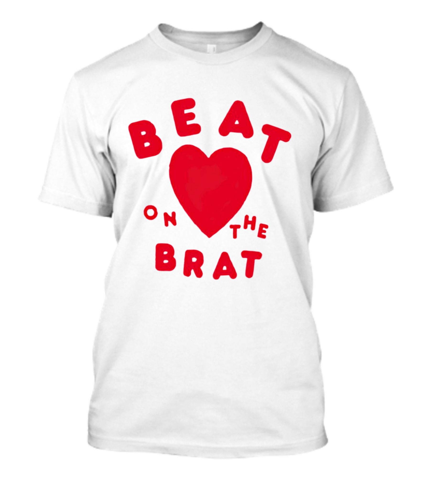 Beat On The Brat Red Heart T-Shirt