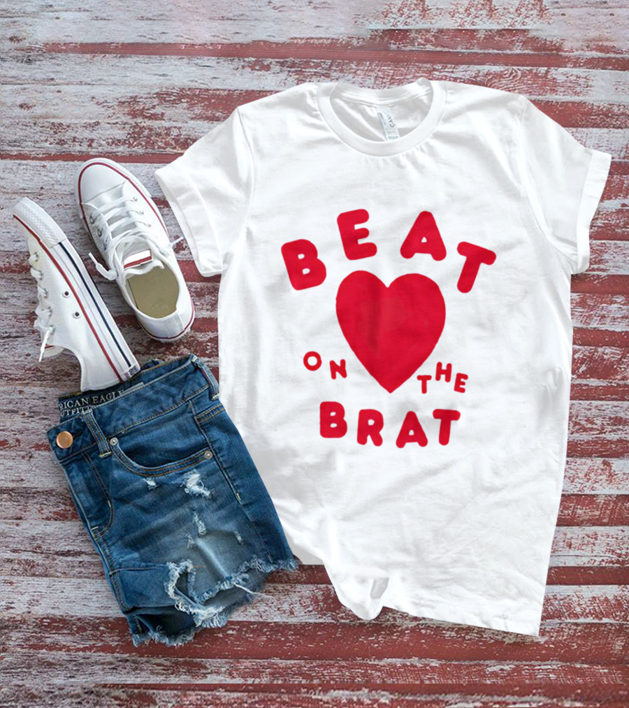 Beat On The Brat Red Heart T-Shirt