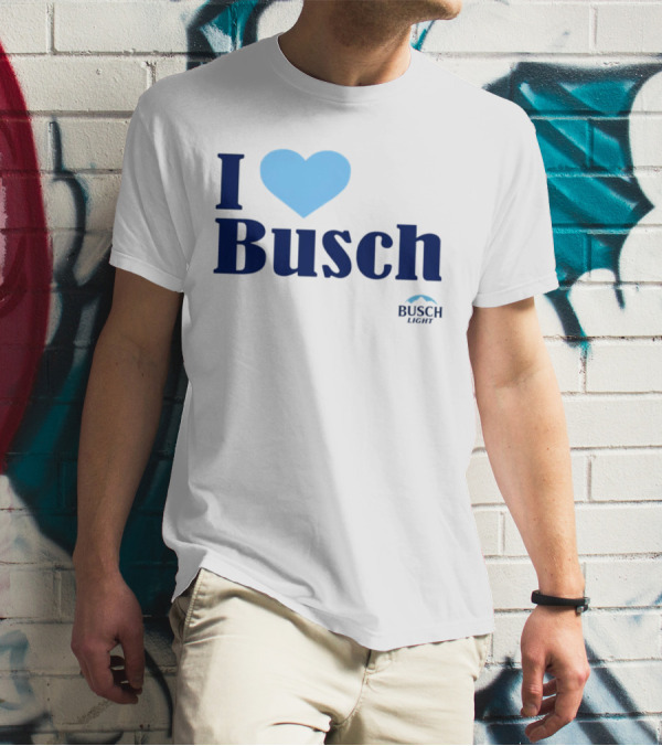 I Love Busch Light Busch Heart T-Shirt
