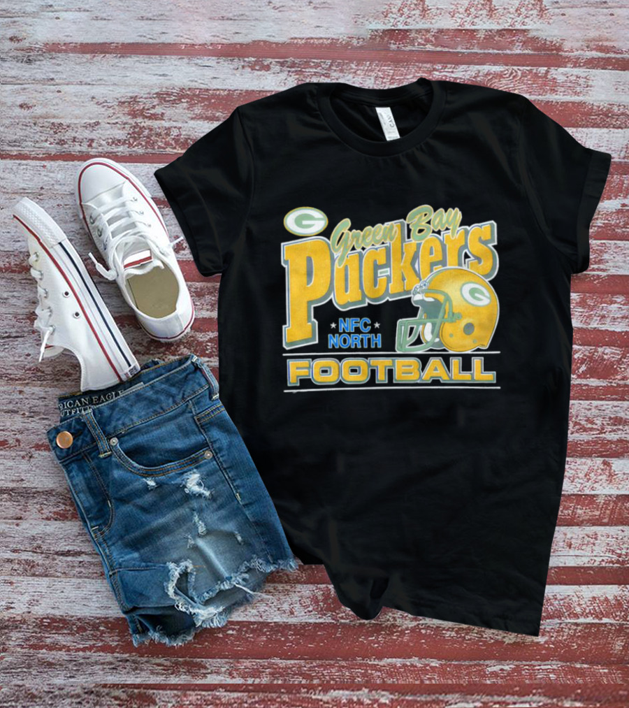 Green Bay Packers NFC North Football Helmet T-Shirt