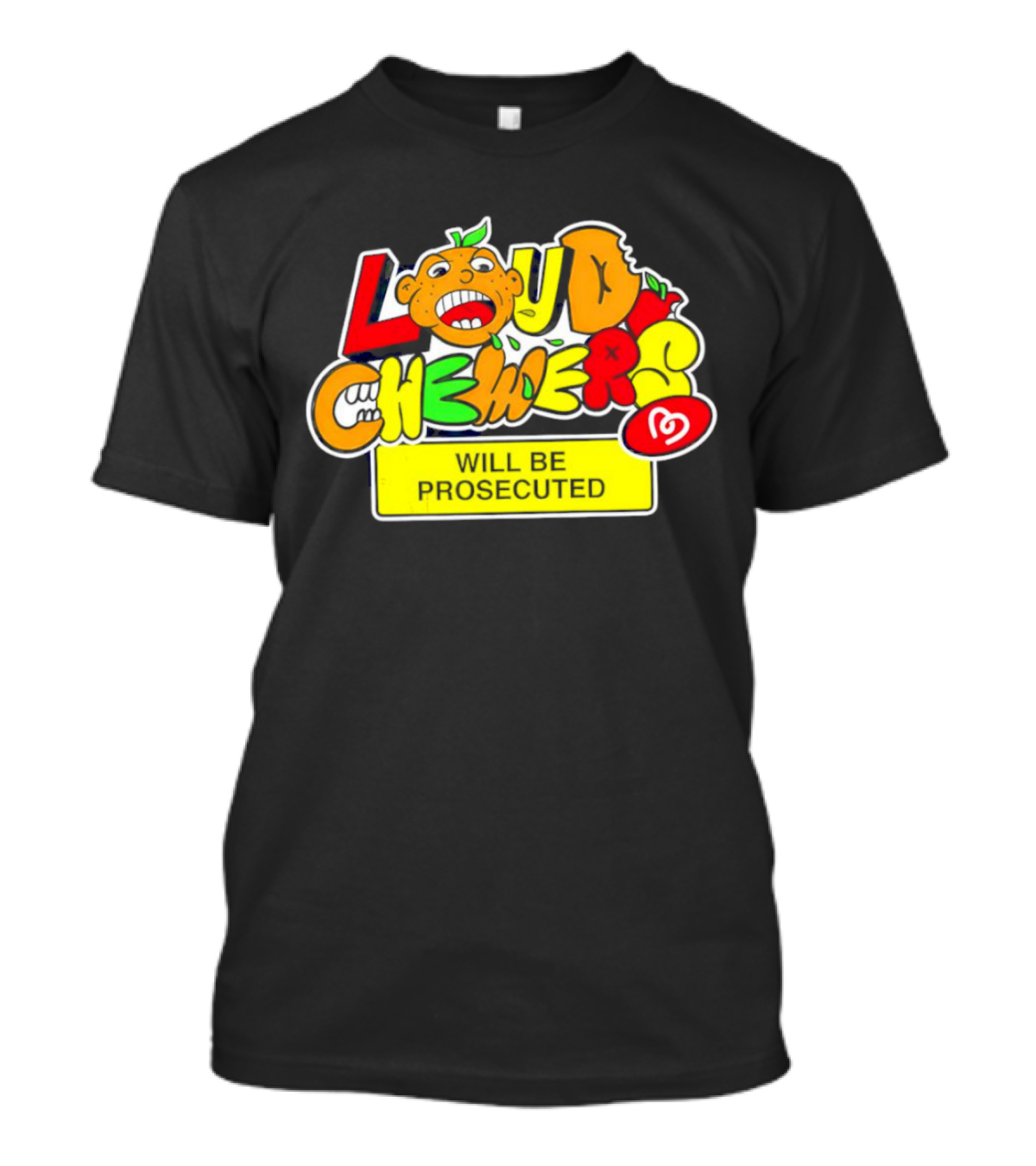 Loud Chewers Will Be Prosecuted Ice Cream Cartoon T-Shirt