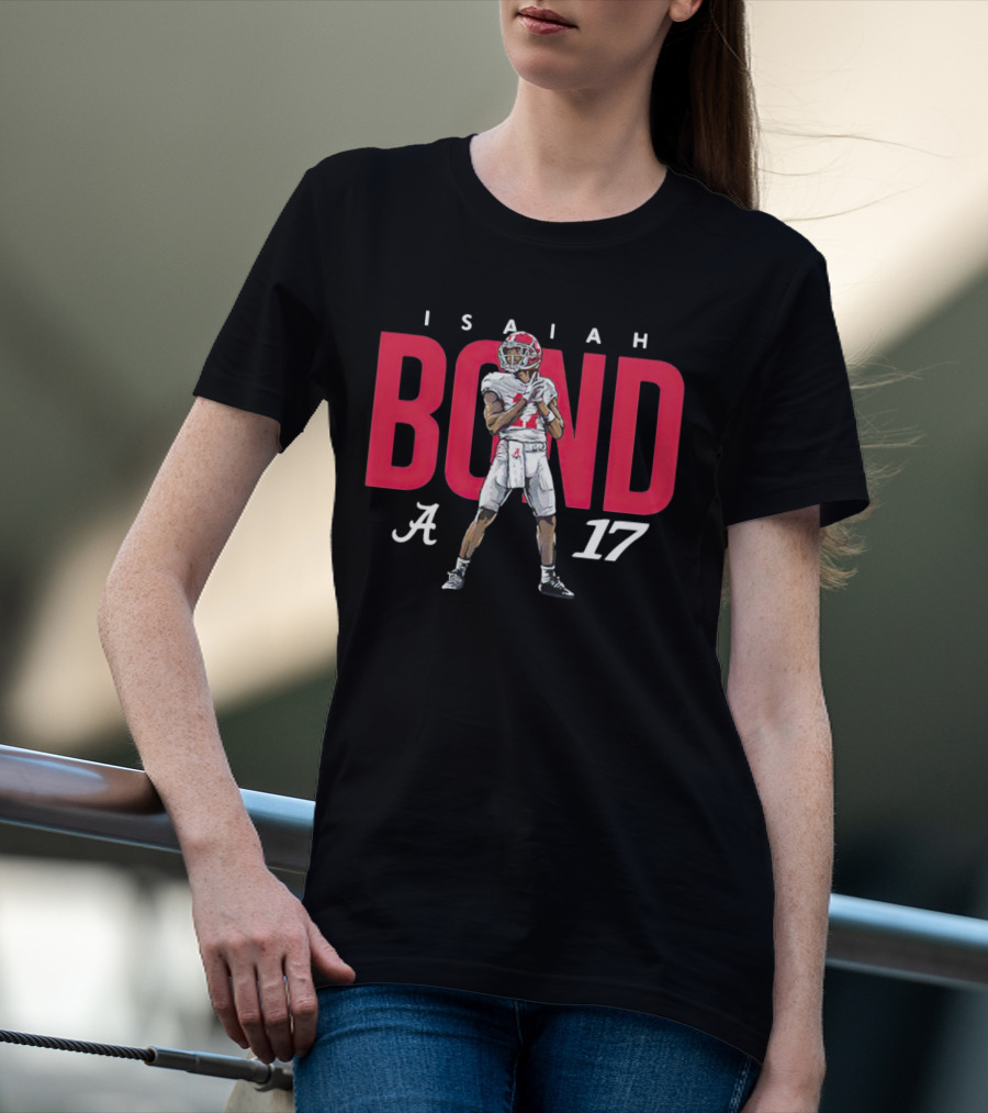 Alabama Crimson Tide Football Isaiah Bond 17 Player T-Shirt