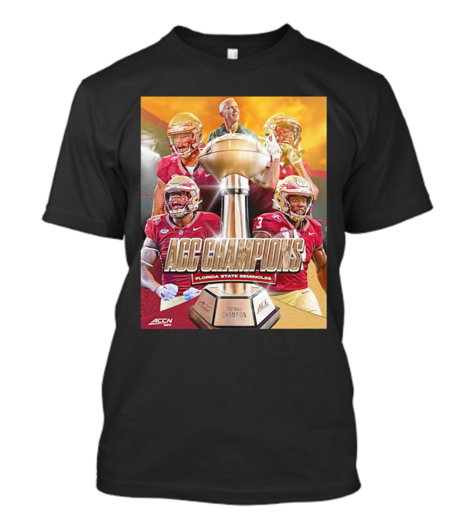 Florida State Seminoles ACC Champions Football Champion Trophy T-Shirt
