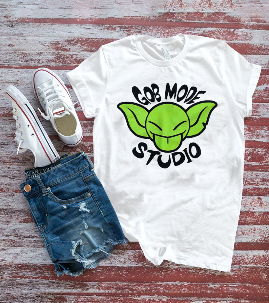 Gob Mode Studio Green Goblin Cartoon Face T-Shirt