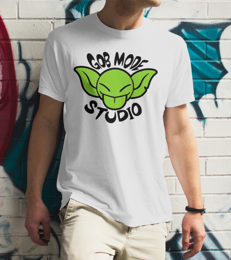 Gob Mode Studio Green Goblin Cartoon Face T-Shirt