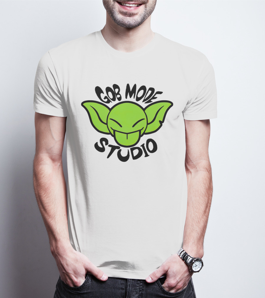 Gob Mode Studio Green Goblin Cartoon Face T-Shirt