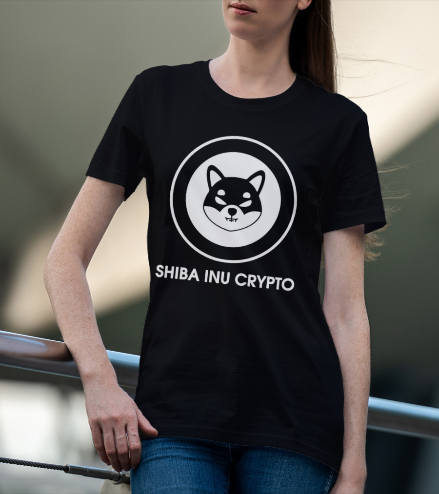 Shiba Inu Crypto Symbol Circle T-Shirt