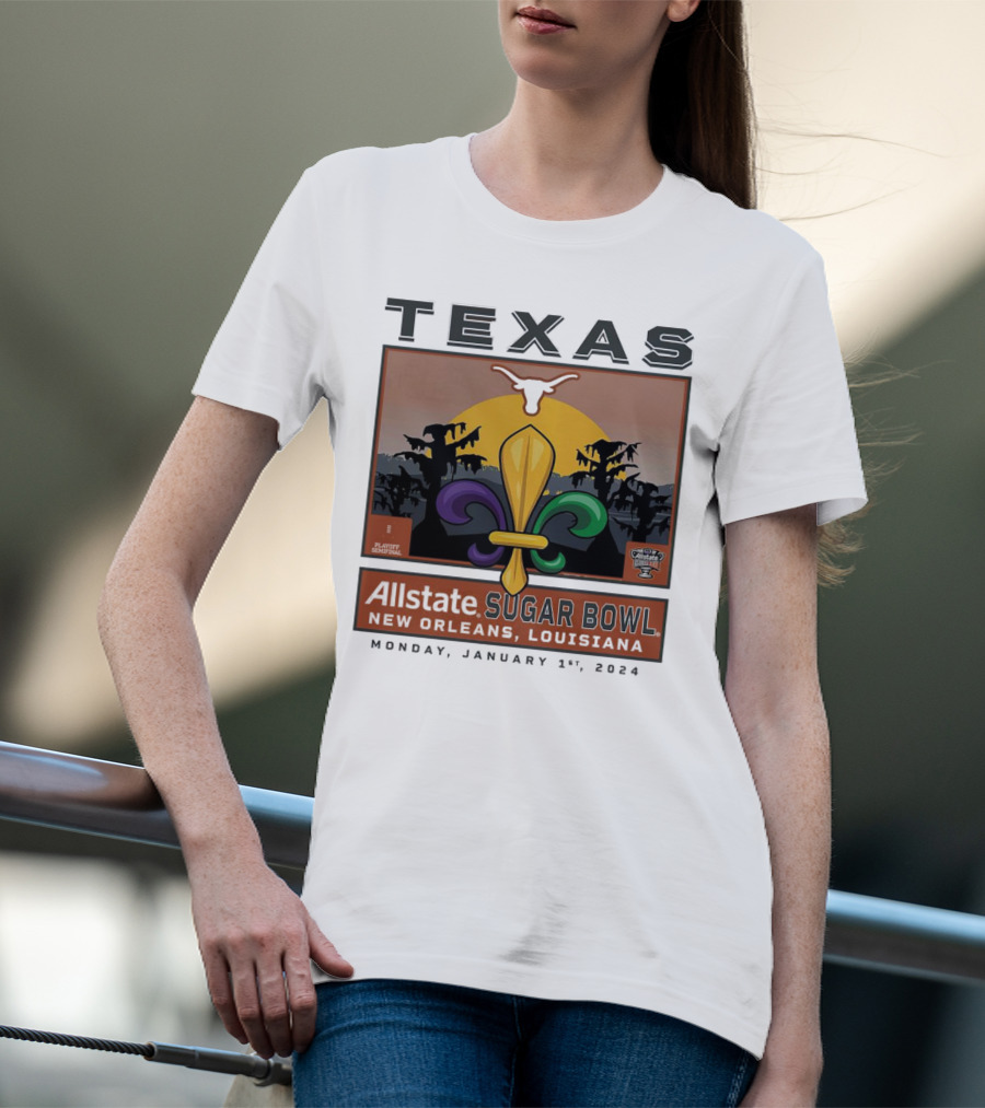 Texas Longhorns Allstate Sugar Bowl New Orleans January 1, T-Shirt