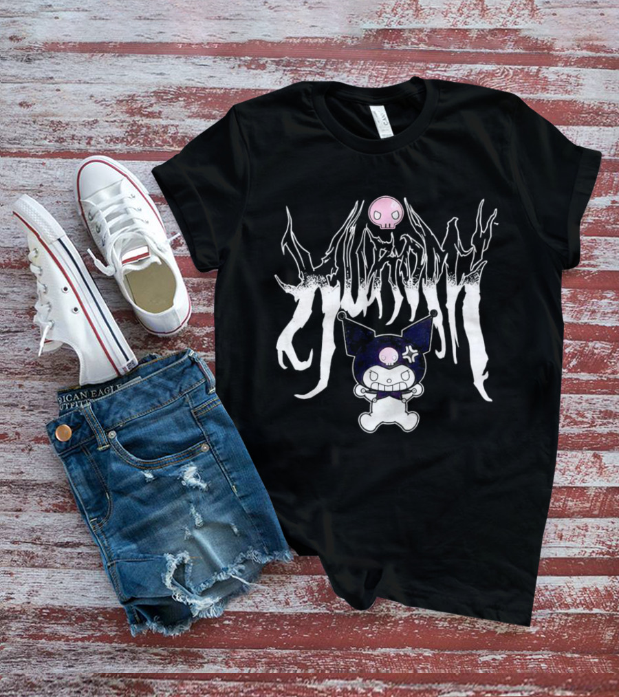 Kuromi Angry Metal Sanrio Skull Punk T-Shirt