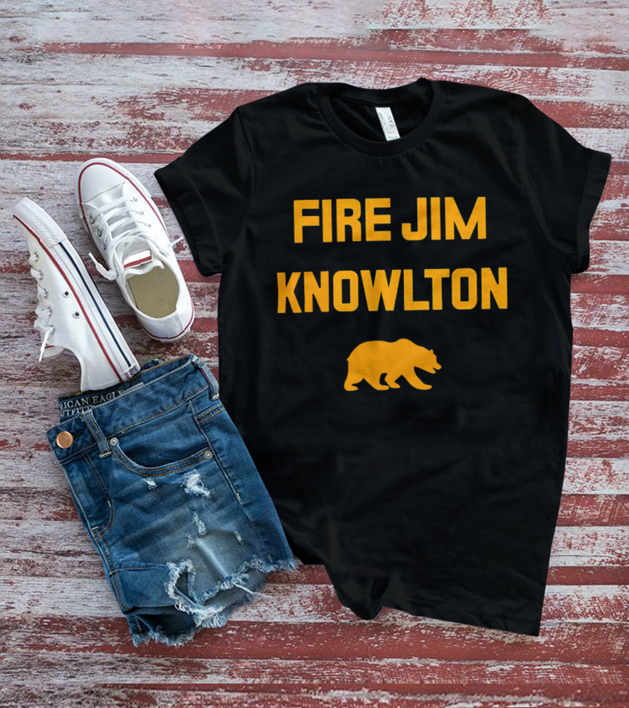 California Golden Bears Fire Jim Knowlton Bear T-Shirt