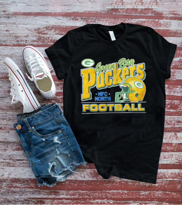 Green Bay Packers Football NFC North Helmet T-Shirt