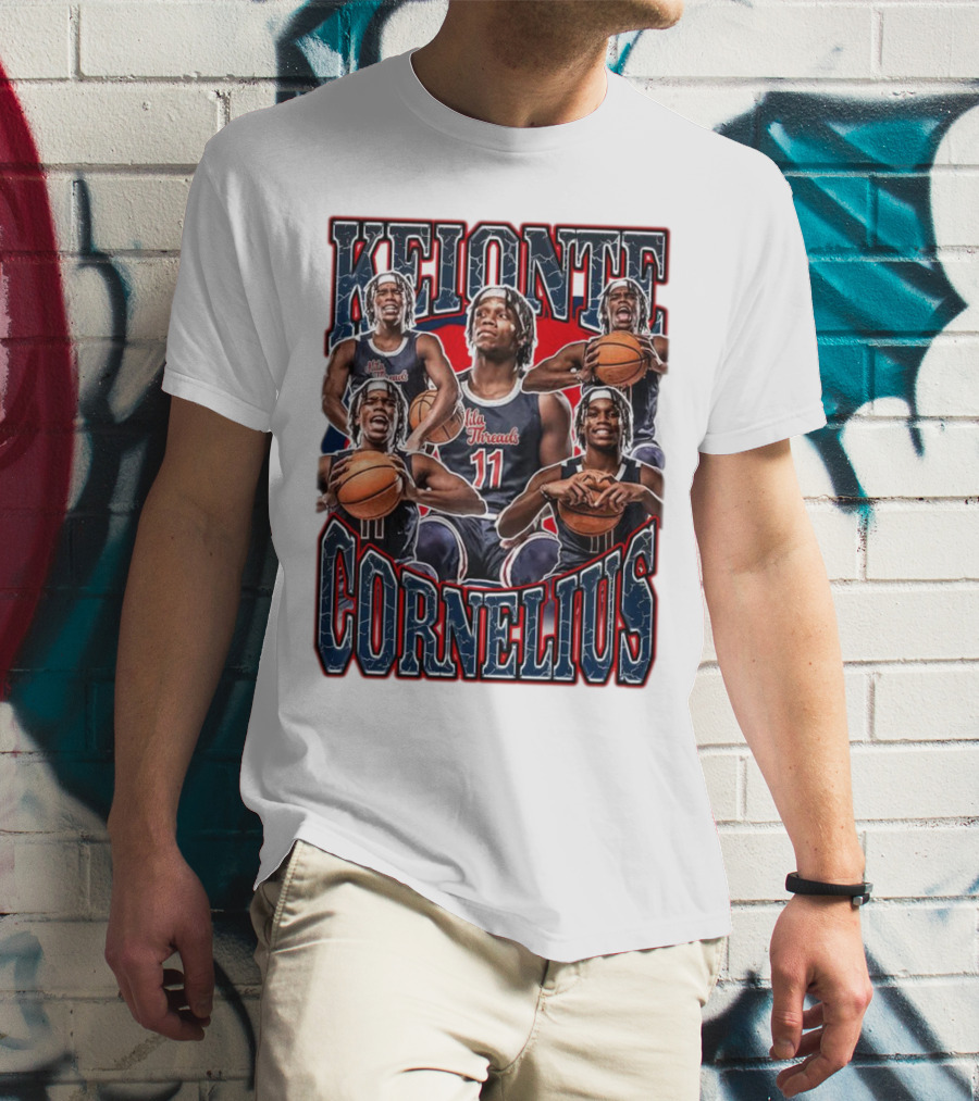 Keionte Corneilus Basketball Star Action Collage T-Shirt
