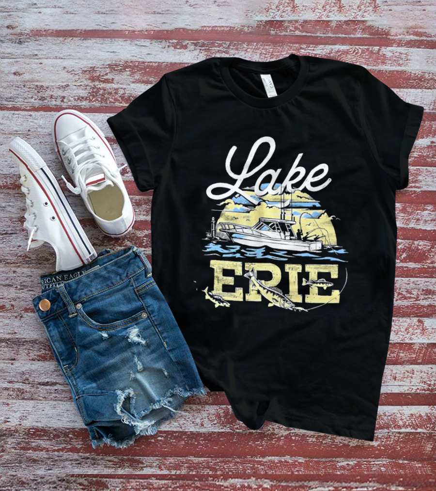 Lake Erie Boat Fishing T-Shirt