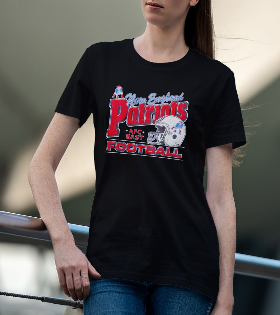 New England Patriots AFC East Football Helmet T-Shirt