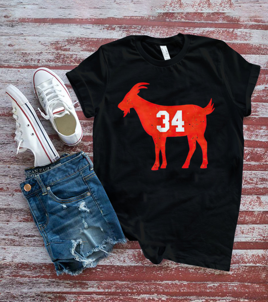 Walter Payton 34 Chicago Bears GOAT T-Shirt