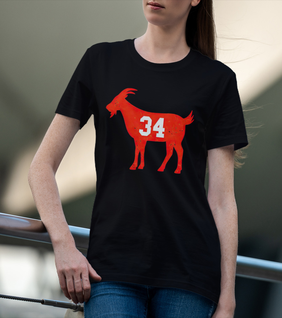 Walter Payton 34 Chicago Bears GOAT T-Shirt