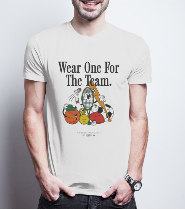 Wear One For The Team Sports Cartoon Characters T-Shirt