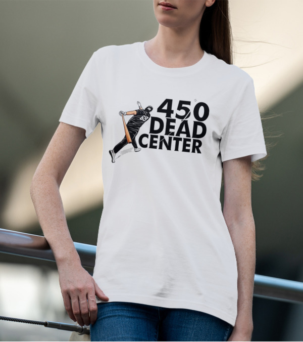 450 Dead Center Baseball Player Swinging T-Shirt