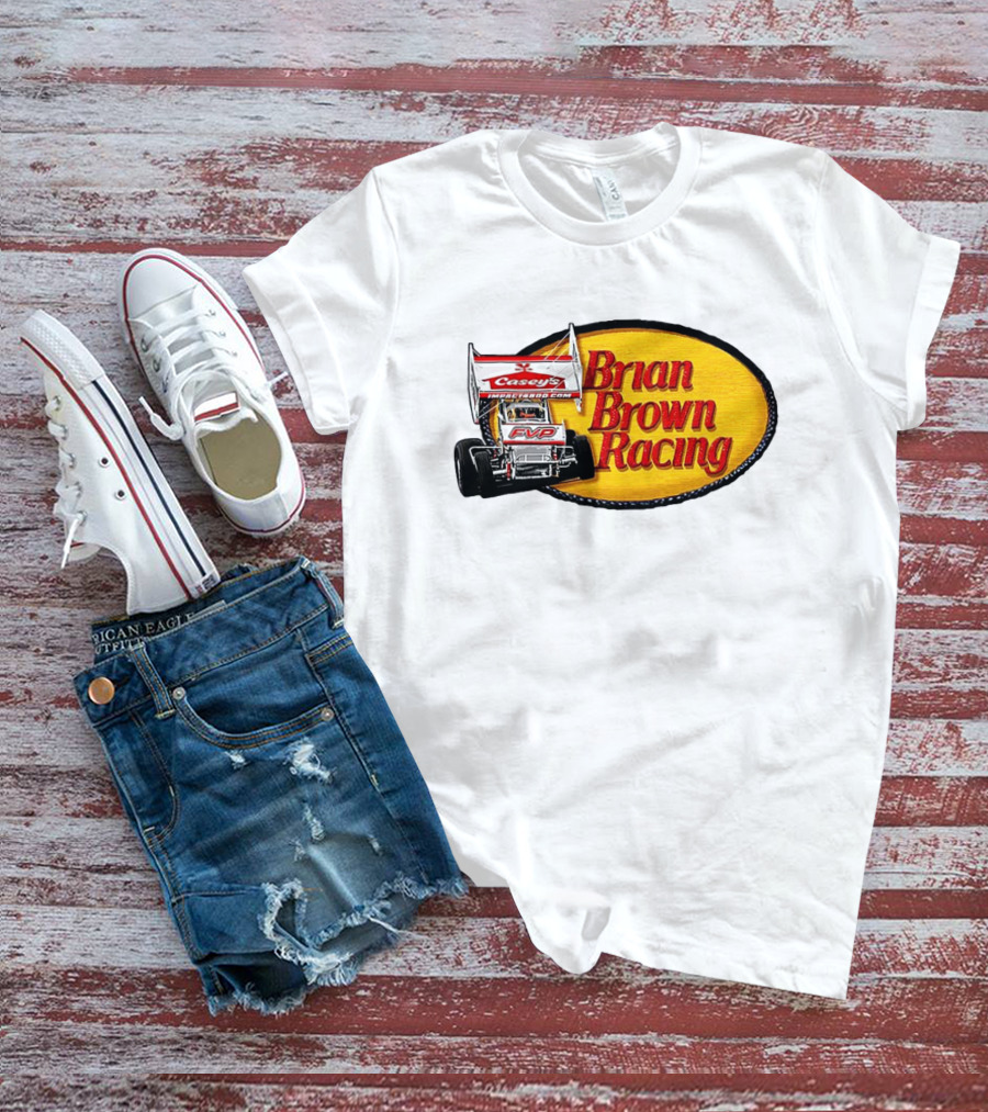 Brian Brown Racing Casey's FVP Sprint Car Racing T-Shirt