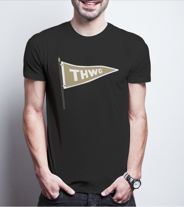 Georgia Tech THWG Gold Pennant Flag T-Shirt