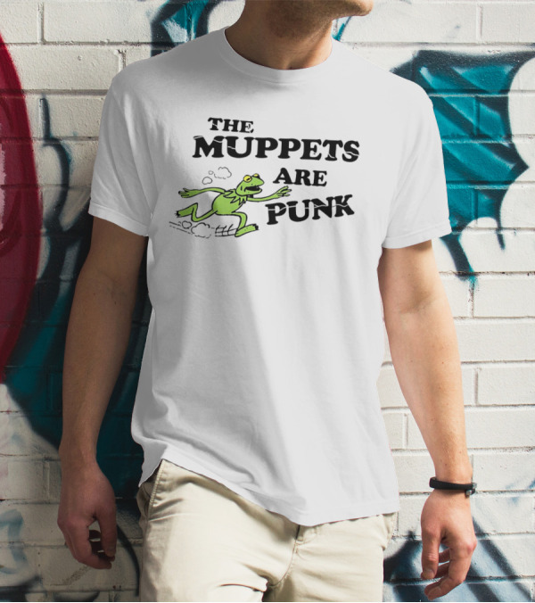 Peace Love Karate Heart Karate The Muppets Are Punk T-Shirt