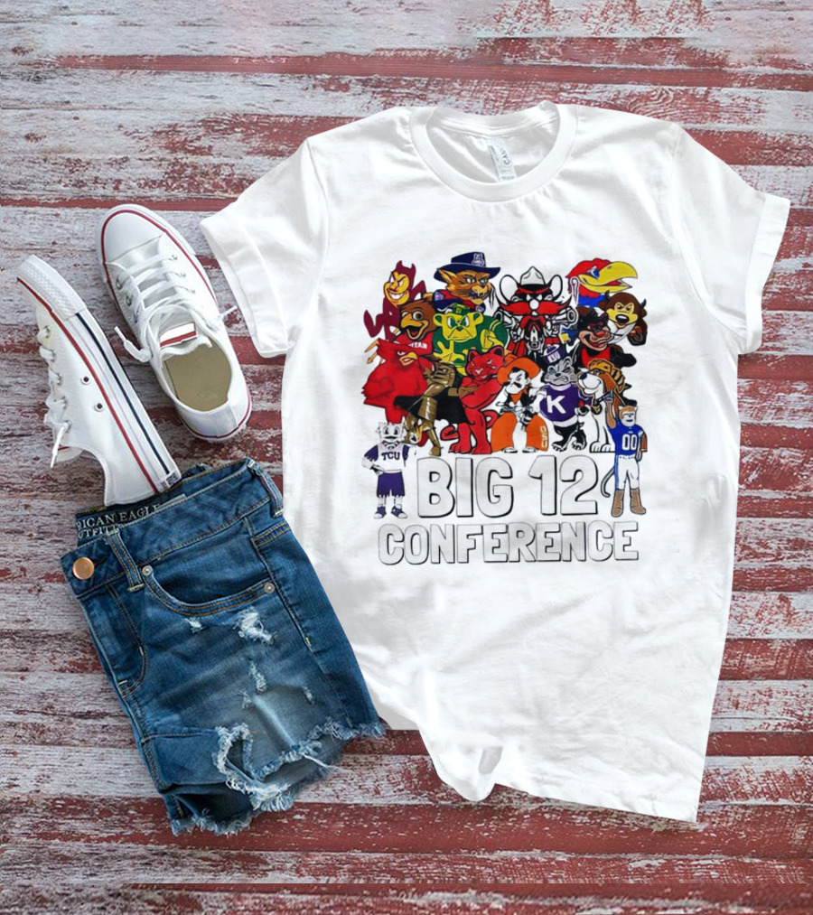 Big 12 Conference Football Mascots Collection T-Shirt
