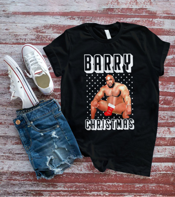 Barry Christmas Ho Ho Ho Stocking Holiday T-Shirt