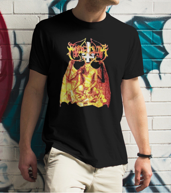 Marduk Demon Goat Occult Symbolism With Satanic T-Shirt