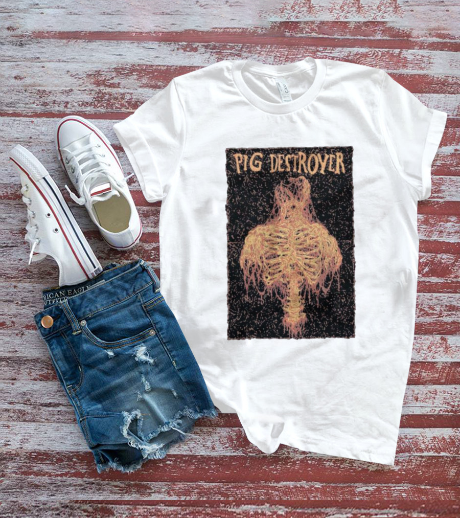 PIG DESTROYER Skeleton Ribs T-Shirt