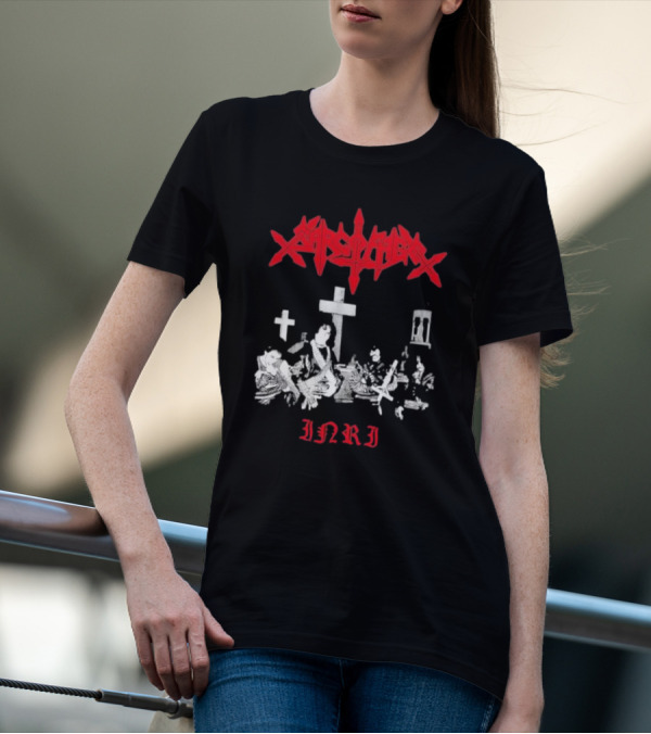 Sarcofago INRI Graveyard Crosses Photo T-Shirt