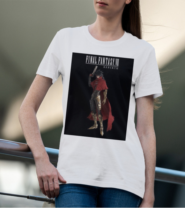 Final Fantasy VII Rebirth Vincent Valentine Character T-Shirt