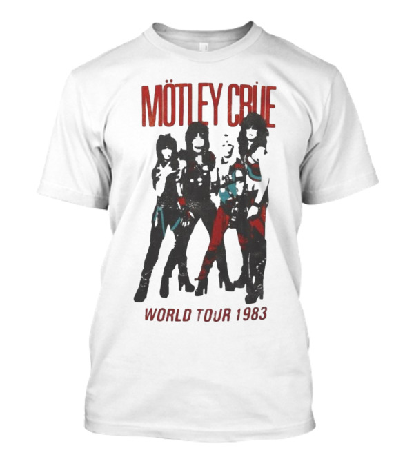 Mötley Crüe World Tour 1983 Vintage Band T-Shirt