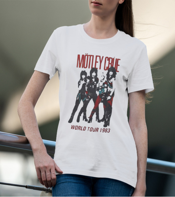 Mötley Crüe World Tour 1983 Vintage Band T-Shirt