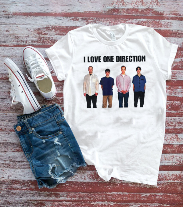 I Love One Direction Plaatse Nemen Baard Menswear T-Shirt